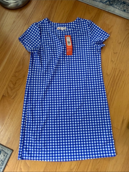 JUDE CONNALLY Dresses & Skirts - JUDE CONNALLY ella dress size medium NWT gingham cobalt patriotic